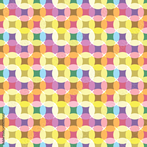 Abstract multicolor background. Pop art circles vector illustration.
