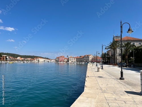 Harbour in Stari Grad on the island of Hvar in Croatia © Darko