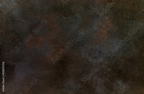 Background stone wall with abstract spots. Beautiful brown  bronze texture with stains  abstract surface background  modern bright painting of walls in trending shades  unusual spotty surface.