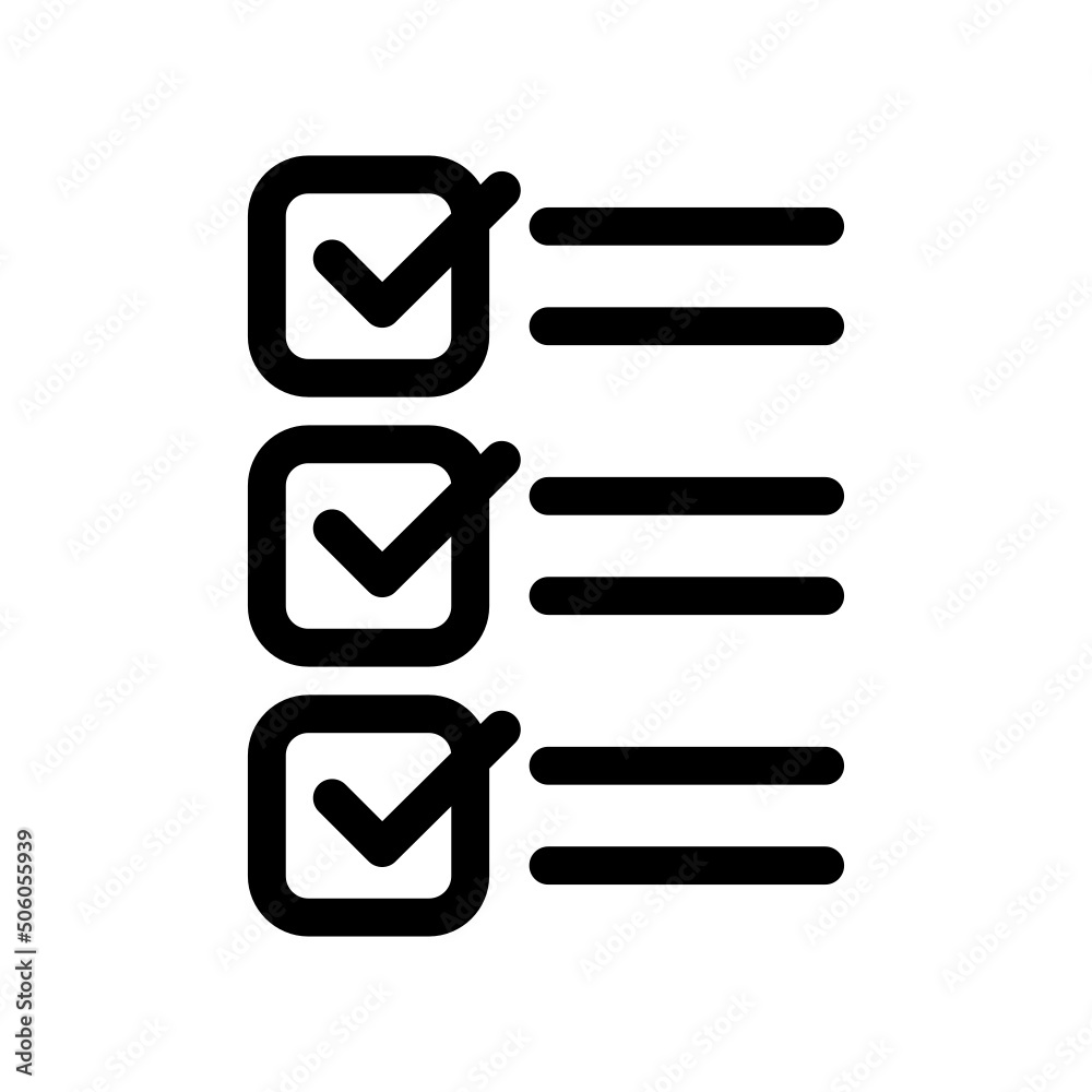 List Icon Vector Symbol Design Illustration List Icon Vector Symbol Design Illustration