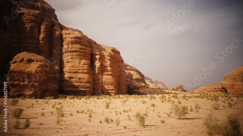 Beautiful view of Wadi Rum desert