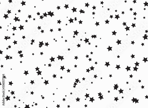 Black stars random pattern texture design for male female textile cloth design