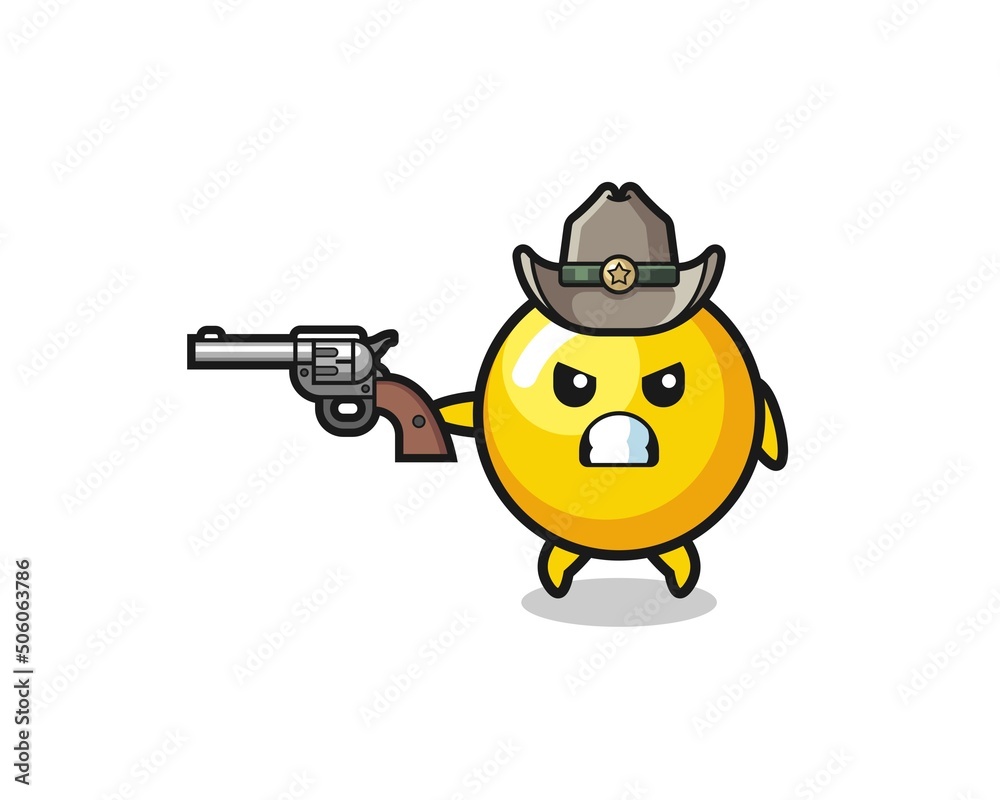 the egg yolk cowboy shooting with a gun the egg yolk cowboy shooting with a gun