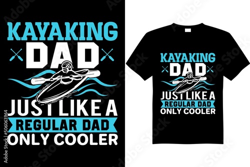 Kayaking t-shirt design vector file free download
