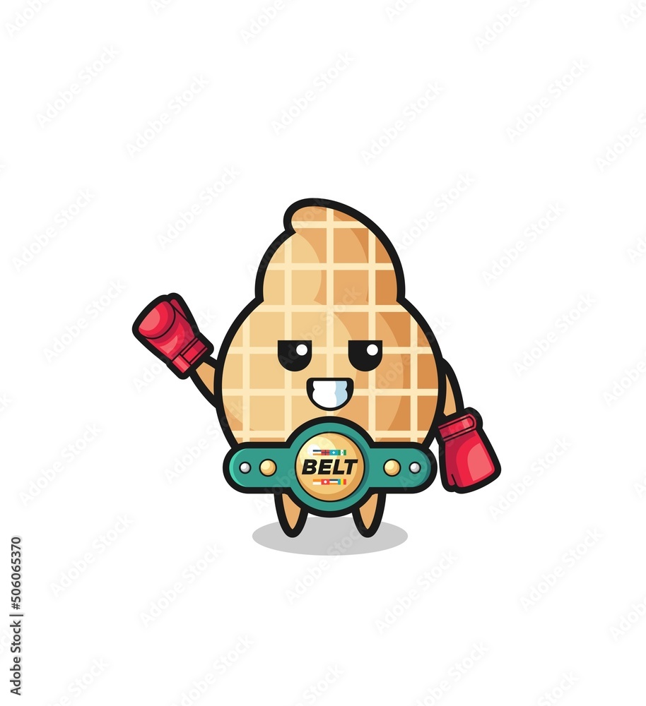 peanut boxer mascot character peanut boxer mascot character