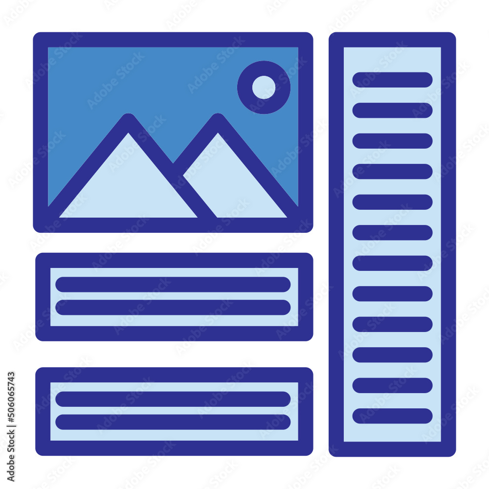 Fototapeta premium Layout Icon