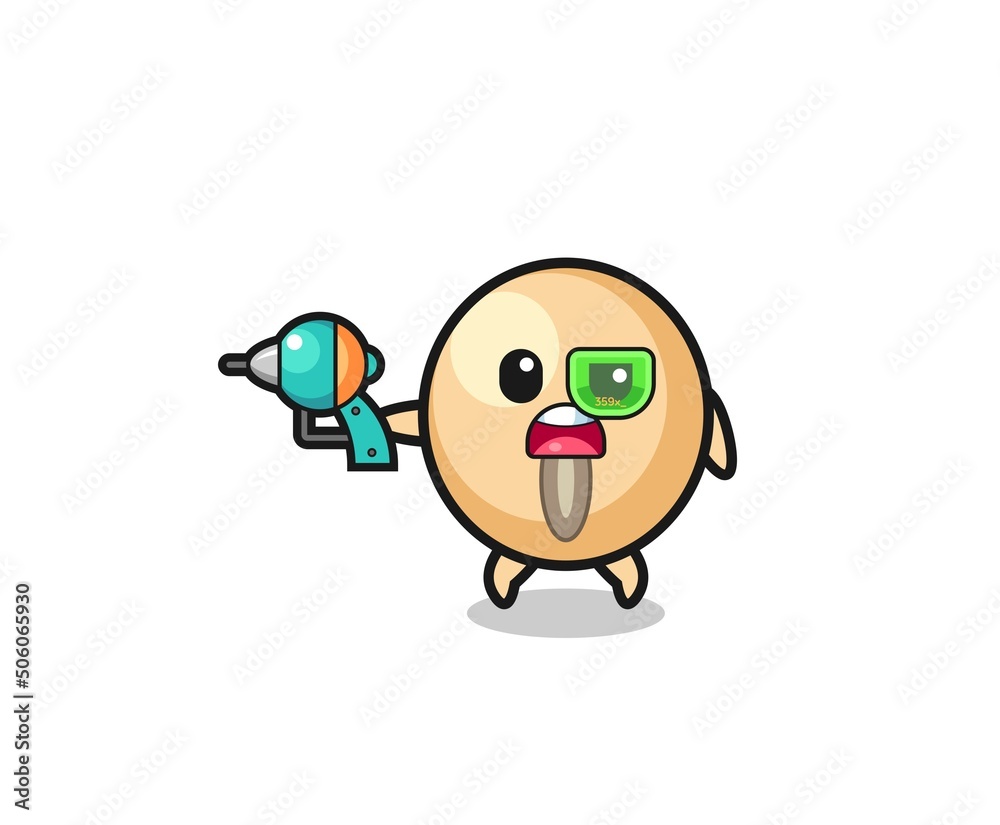 cute soy bean holding a future gun cute soy bean holding a future gun