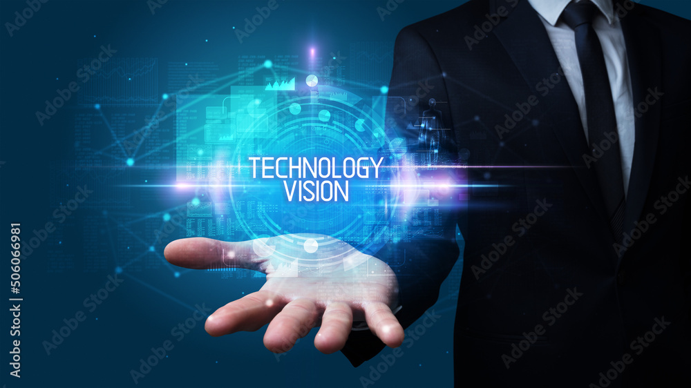 Man hand holding digital technology concept Man hand holding digital technology concept