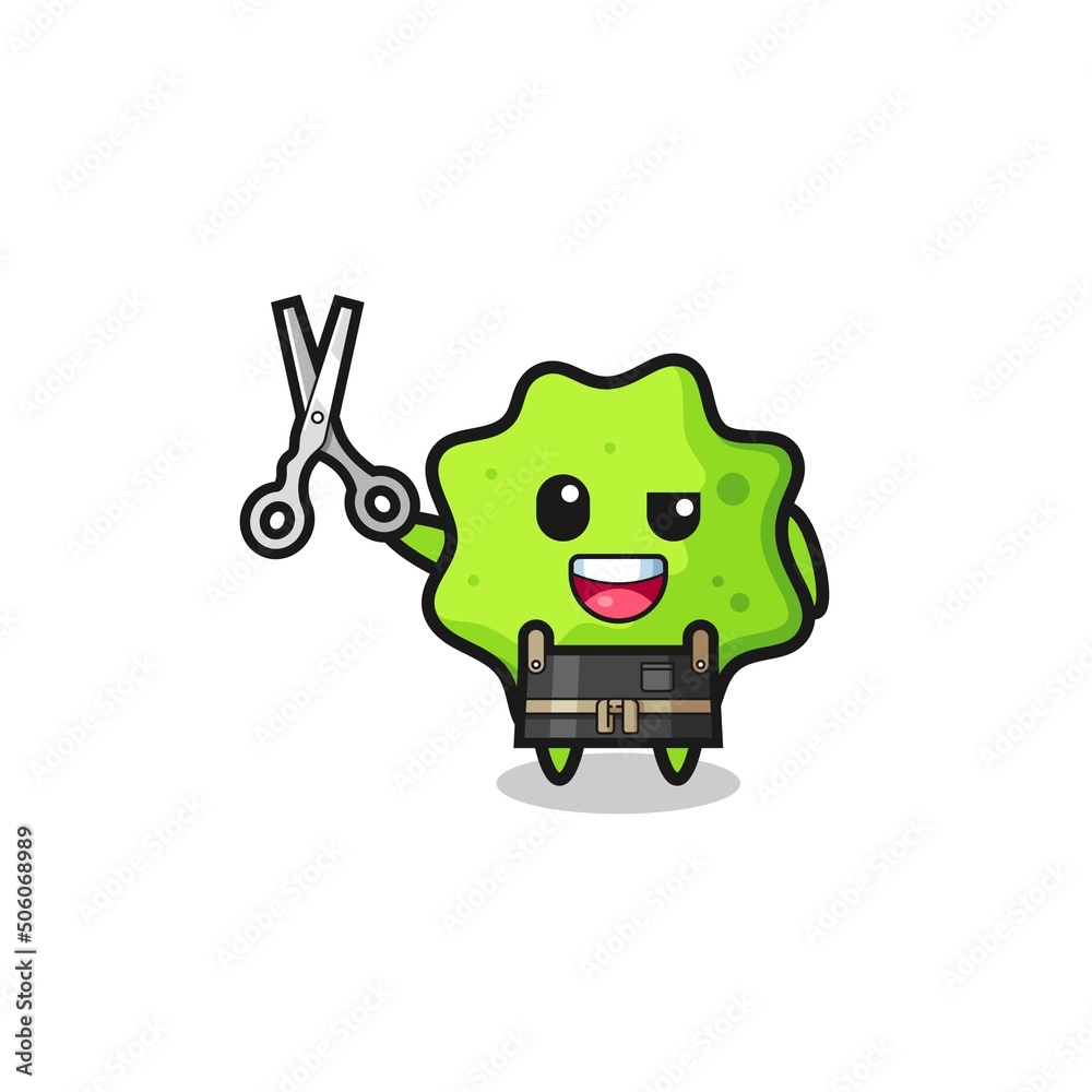 splat character as barbershop mascot splat character as barbershop mascot