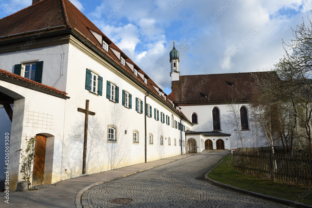 benediktiner kloster in füssen, bayern, deutschland
