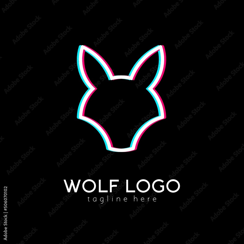 Simple wolf logo design suitable for any purpose related to wolves Simple wolf logo design suitable for any purpose related to wolves