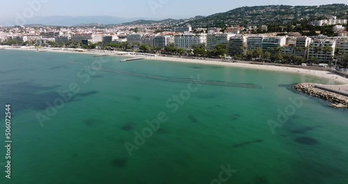 Aerial view at Cannes on a sunny afternoon photo