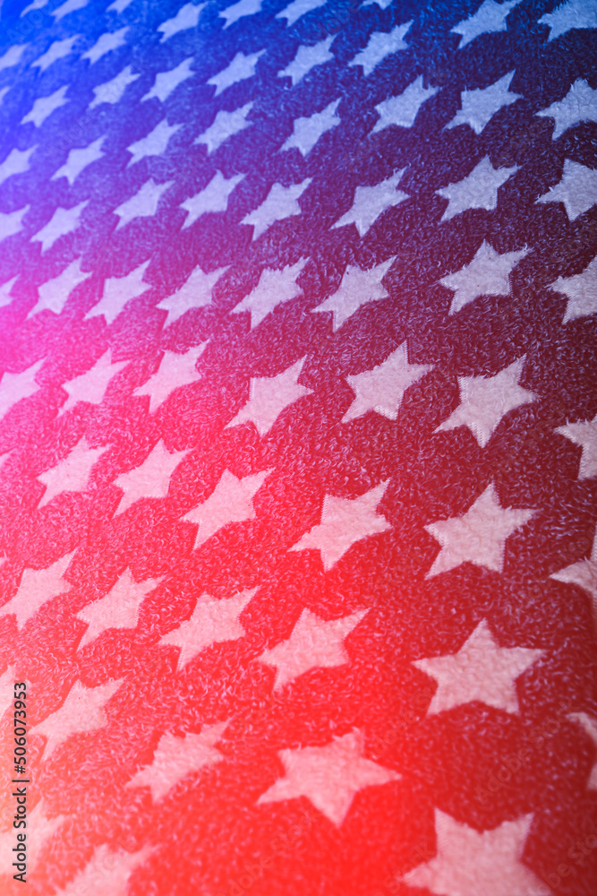 Abstract gray background with stars with blue and red highlights. Abstract gray background with stars with blue and red highlights.