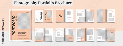 Photography Portfolio Brochure Template Design Architecture Portfolio Brochure Minimalist Portfolio Layout