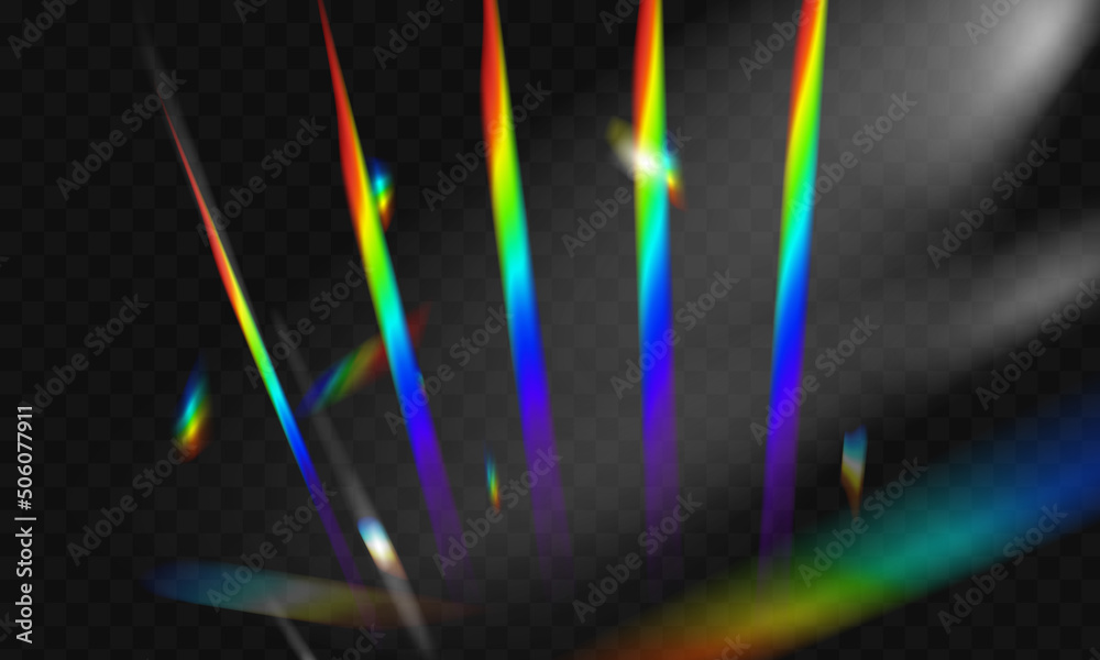 Vector illustration with bokeh light effect and glare glitter. Crystal ...