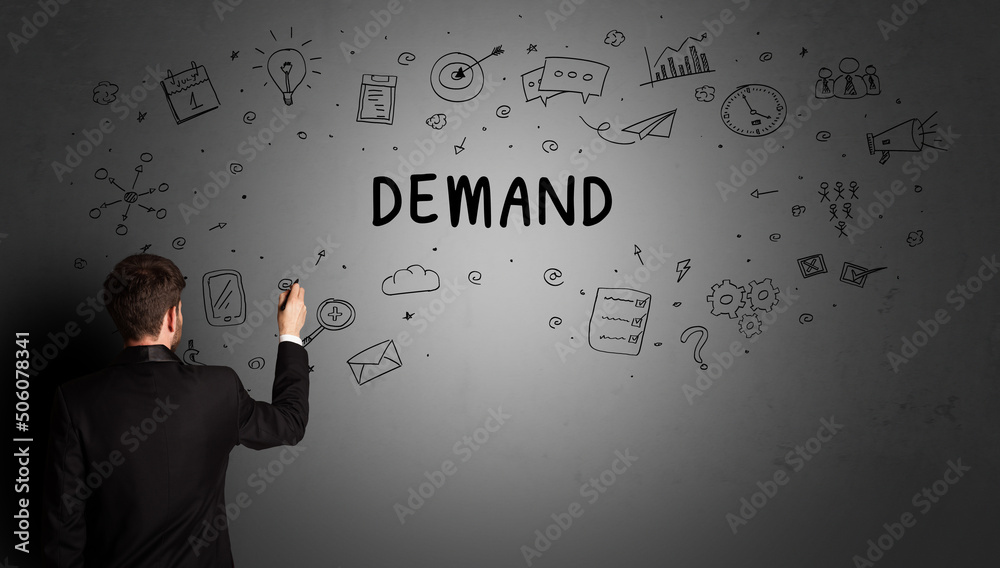 businessman drawing a creative idea sketch businessman drawing a creative idea sketch