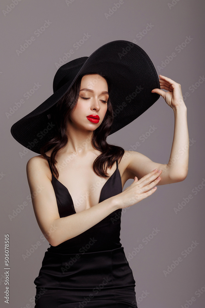 Portrait of a beautiful young woman with a well-groomed face Portrait of a beautiful young woman with a well-groomed face