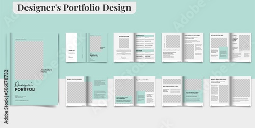 Designer's Portfolio Modern Interior Portfolio Layout
