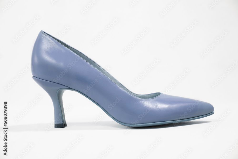 cute women medium hight heels in pastel color, isoletated on white background cute women medium hight heels in pastel color, isoletated on white background