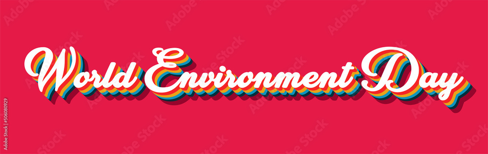 Happy World Environment Day, June 05. Calendar on workplace Retro Text Effect, Empty space for text Happy World Environment Day, June 05. Calendar on workplace Retro Text Effect, Empty space for text