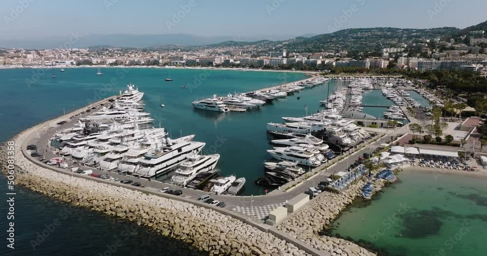 Aerial view at Cannes on a sunny afternoon Aerial view at Cannes on a sunny afternoon