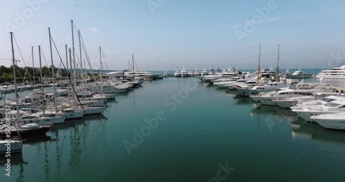 Aerial view at Cannes on a sunny afternoon photo