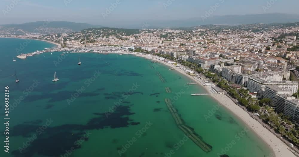 Aerial view at Cannes on a sunny afternoon Aerial view at Cannes on a sunny afternoon