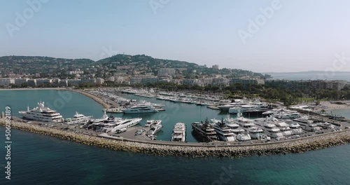 Aerial view at Cannes on a sunny afternoon photo