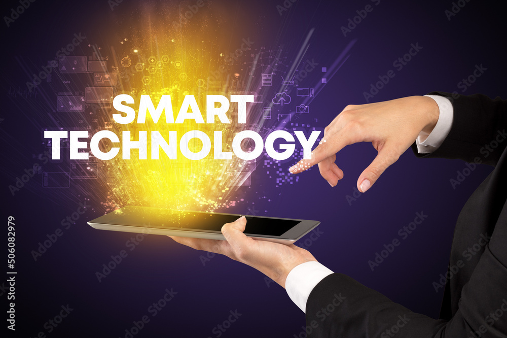 Close-up of a touchscreen with inscription