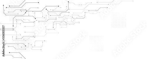Grey white Abstract technology background, Hi tech digital connect, communication, high technology concept, science background
