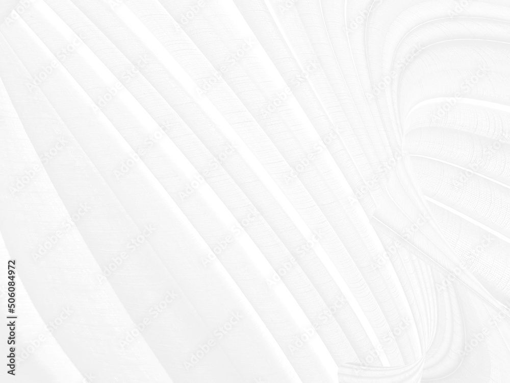 Obraz premium abstract white and gray soft fabric beauty smooth curve shape decorate fashion textile background