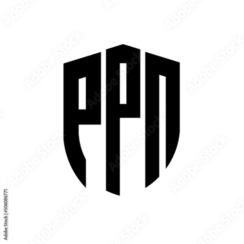 PPN letter logo design. PPN modern letter logo with black background. PPN creative  letter logo. simple and modern letter logo. vector logo modern alphabet font overlap style. Initial letters PPN  photo