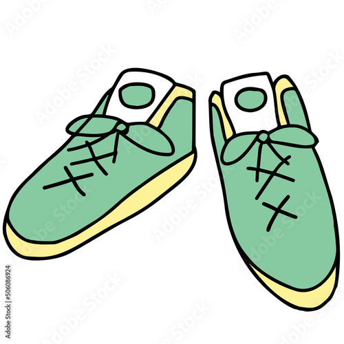 スニーカーのイラスト