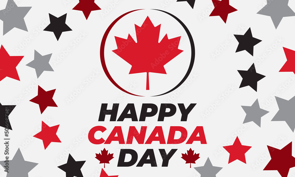 Canada Day July 1st. Happy canada day template with maple leaves. Poster, card, banner, background design. Canada Day July 1st. Happy canada day template with maple leaves. Poster, card, banner, background design.