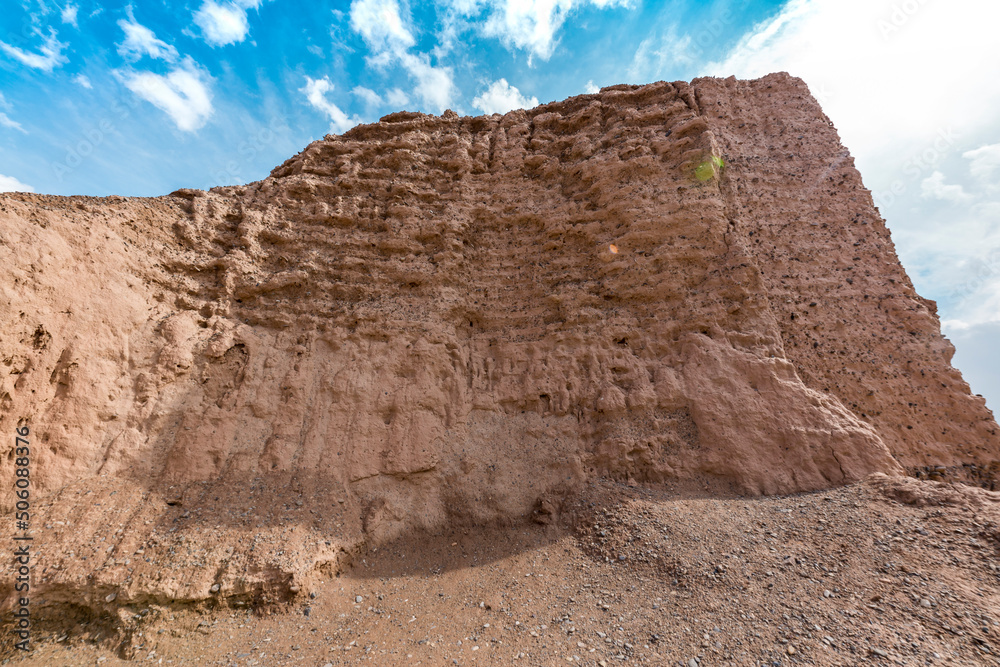 The great canyon in Kuche Xinjiang China The great canyon in Kuche Xinjiang China