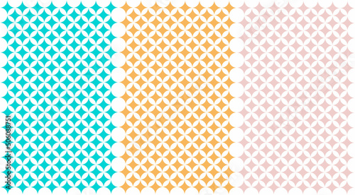 Vector illustration of circles and rhombuses, perfect for print, fashion design, online projects, brochures, posters, backgrounds.