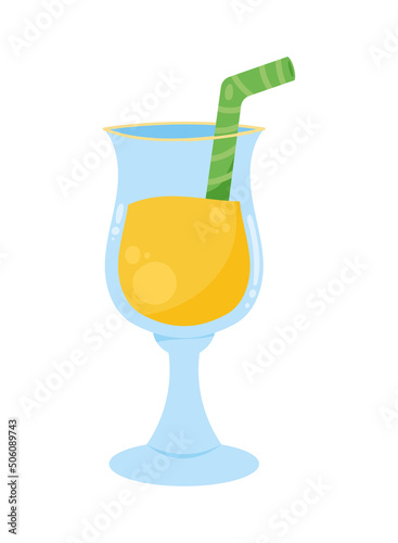 yellow cocktail in cup