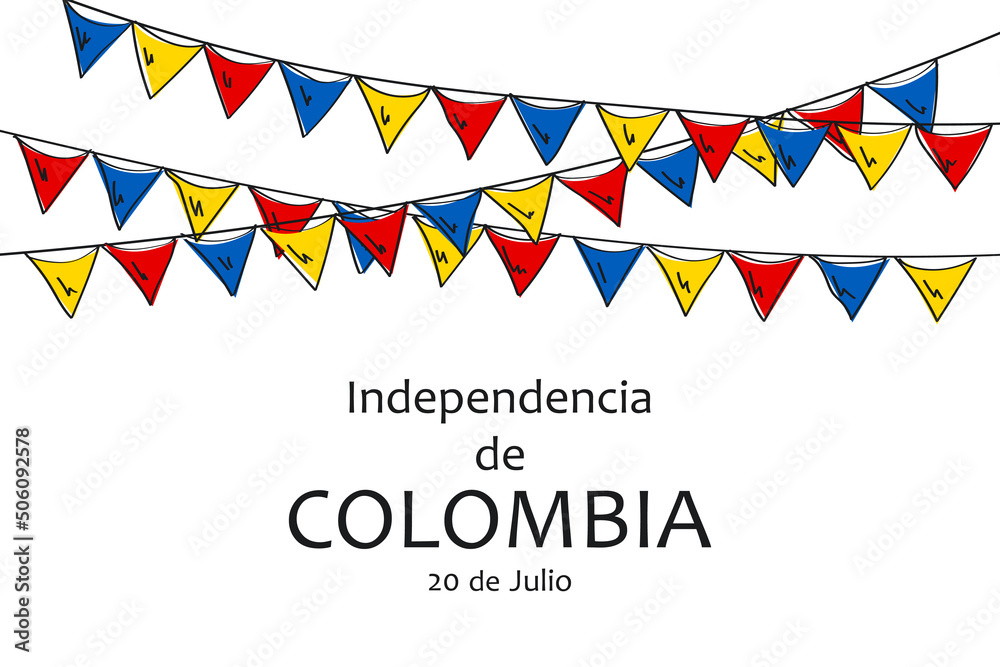 Colombia independene day. Celebrated annually on 20 July.