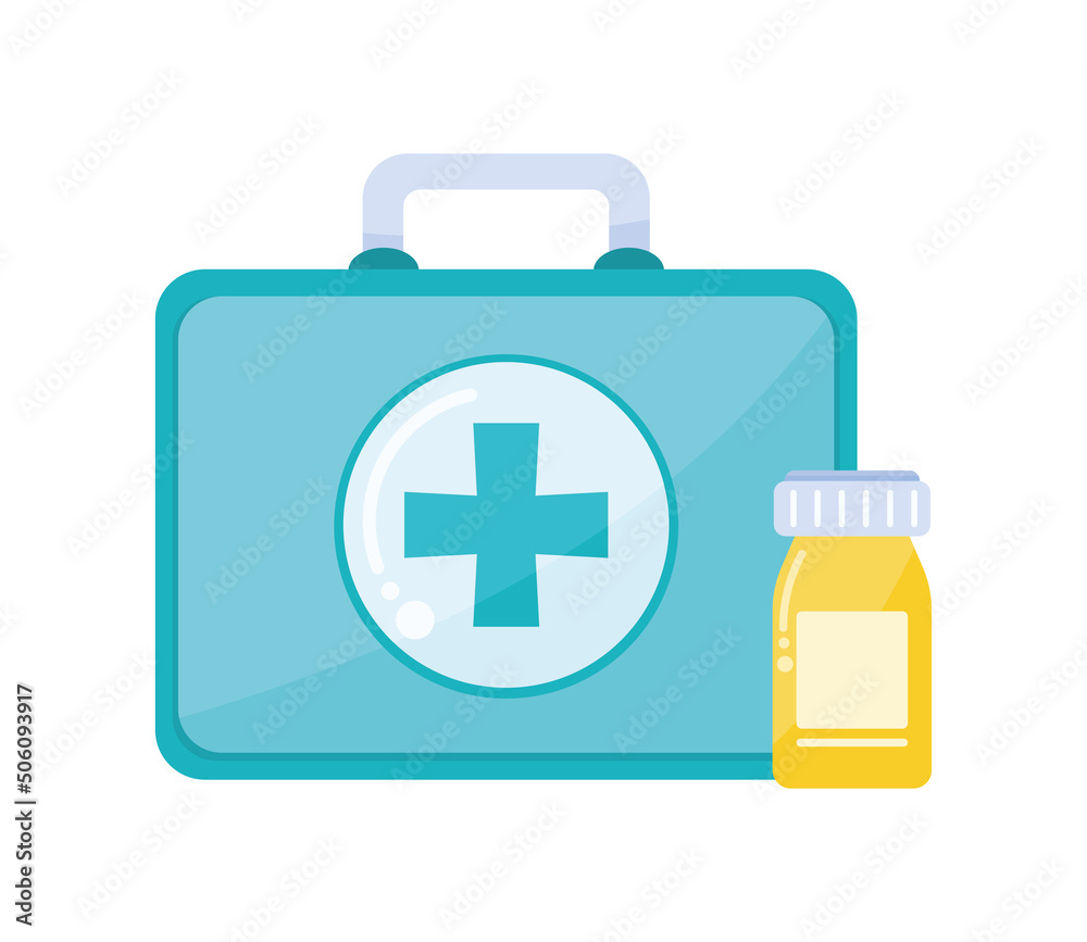 Fototapeta premium medical kit with drugs