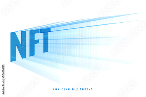 NFT poster background with blue rays