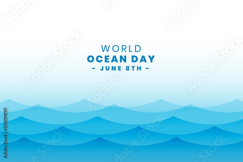 sea waves world ocean day design background