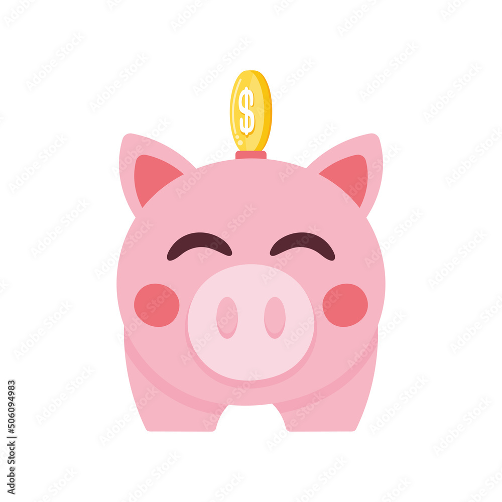 piggy savings with coin piggy savings with coin