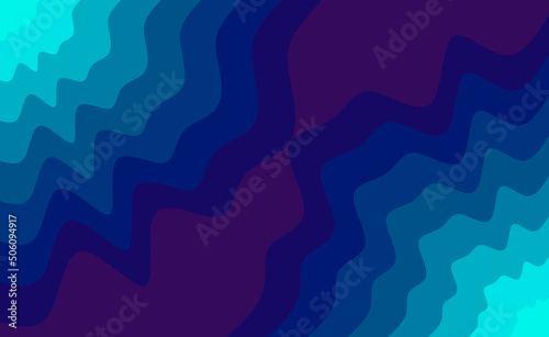 Fondo de capas azules y moradas superpuestas en forma curva. photo