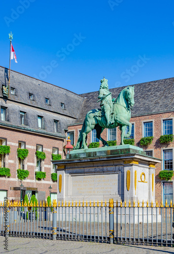 Equestrian statue of Johann Wilhelm II, Elector Palatine (Johann Wilhelm von der Pfalz, Jan Wellem in Low German), Düsseldorf, Germany 