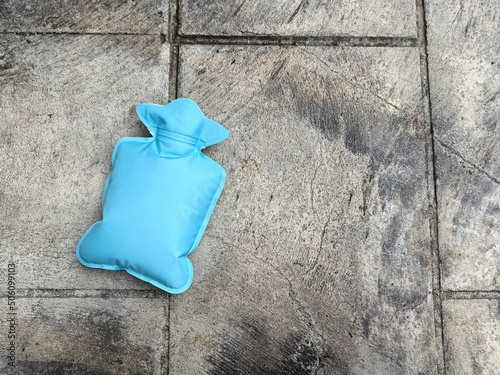 Obraz na płótnie green or mint hot water bottle or bag
