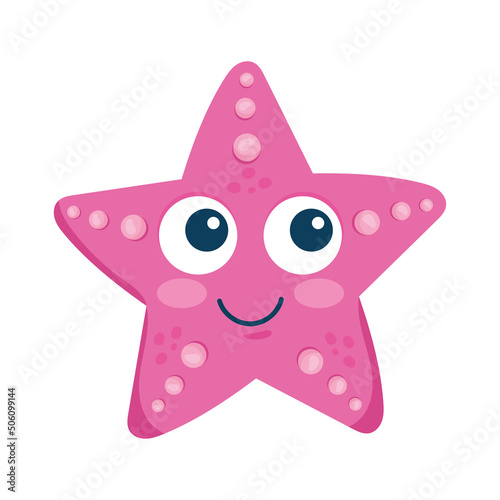 pink starfish sealife creature