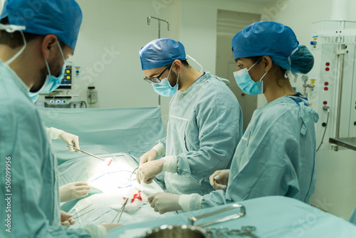 Medical staff in the operating room