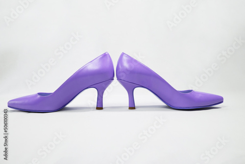 Woman shoes isolated on the white background