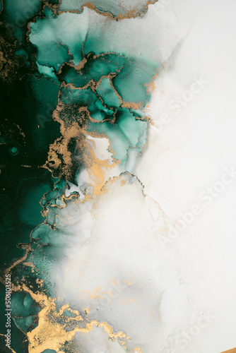 Fotografie Marble ink abstract art from exquisite original painting for abstract background