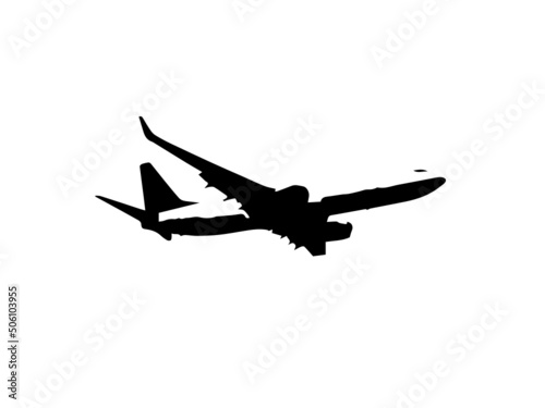 Black flying airplane Free Vector,Set airplane icon. Aircrafts flat style - stock vector.Plane icon. Flat style - stock vector.